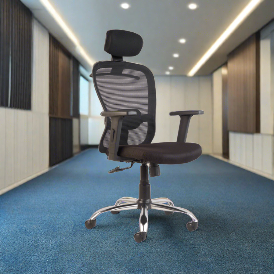 Aries C160 Mesh Office Chair [BLACK] CellBell