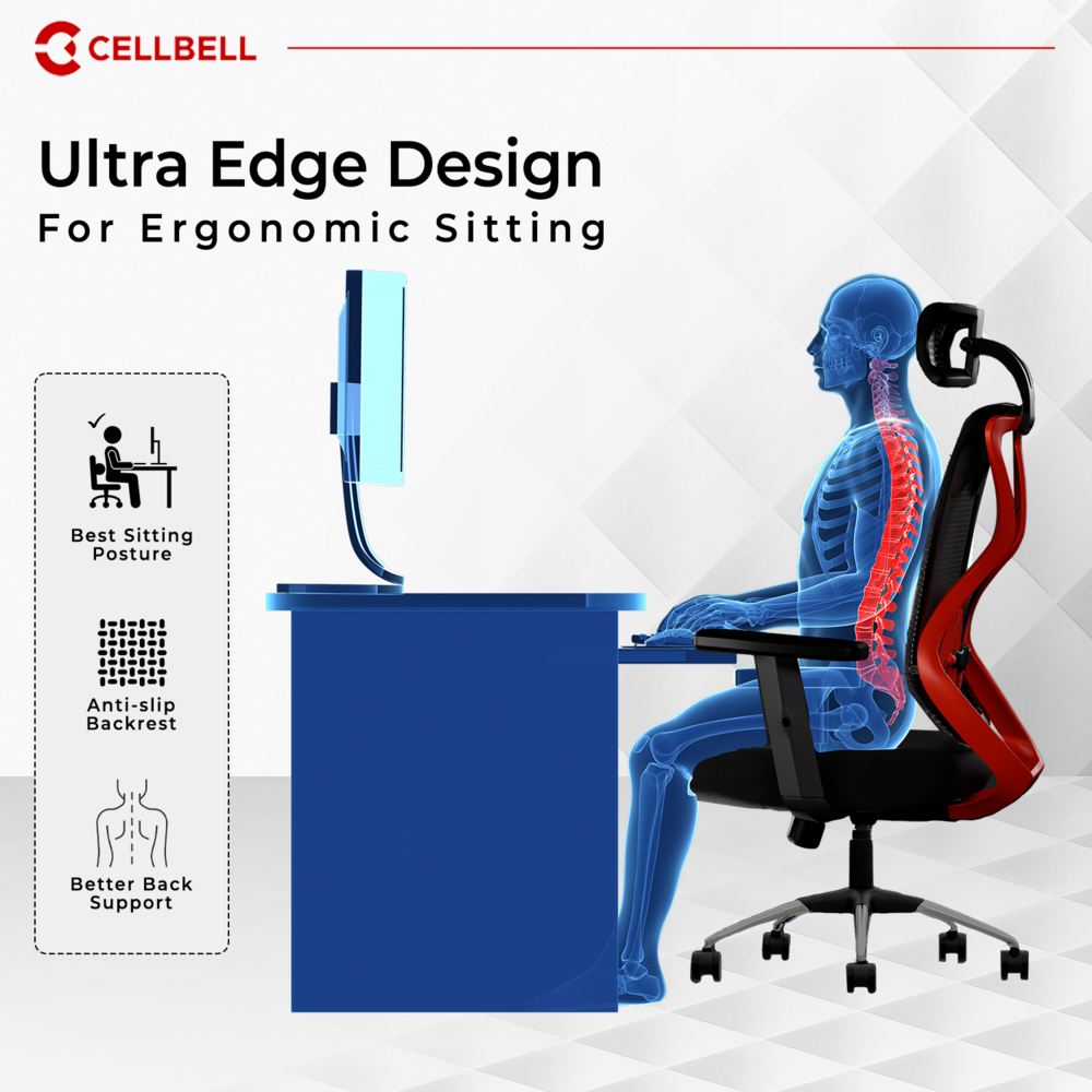 CELLBELL C190 Berlin Ergonomic Mesh Executive  Office & Home Chair (Copy) Cellbell