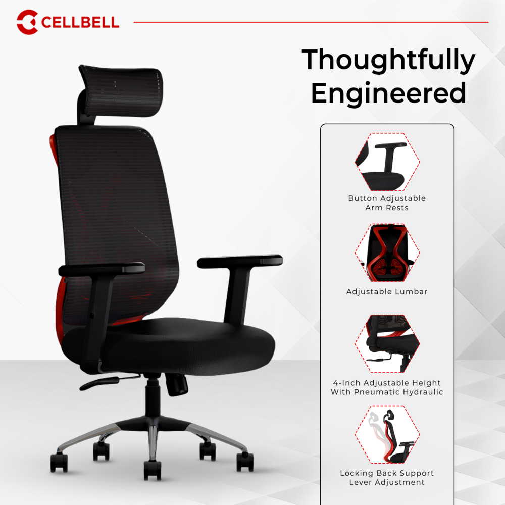 CELLBELL C190 Berlin Ergonomic Mesh Executive  Office & Home Chair (Copy) Cellbell