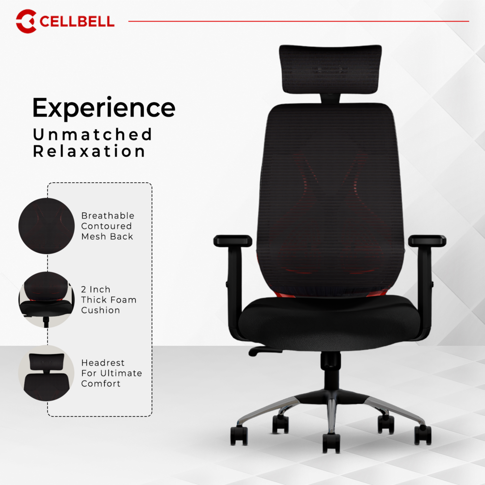 CELLBELL C190 Berlin Ergonomic Mesh Executive  Office & Home Chair (Copy) Cellbell