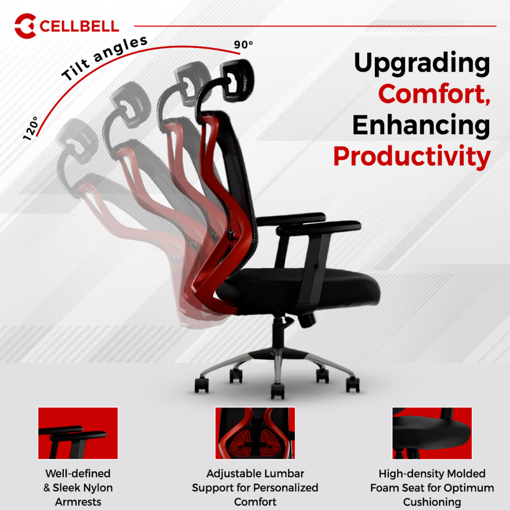 CELLBELL C190 Berlin Ergonomic Mesh Executive  Office & Home Chair (Copy) Cellbell