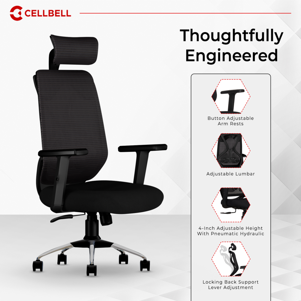 CELLBELL C190 Berlin Ergonomic Mesh Executive  Office & Home Chair (Copy) Cellbell