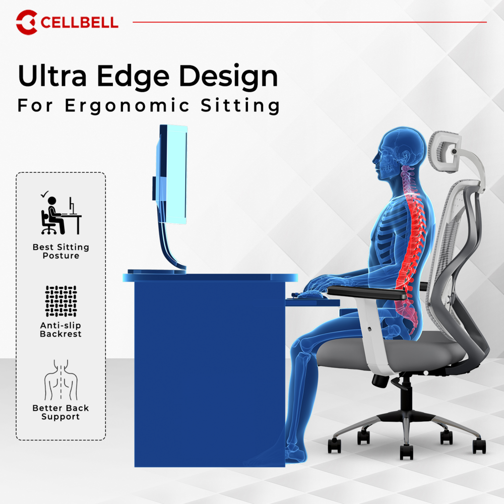 CELLBELL C190 Berlin Ergonomic Mesh Executive  Office & Home Chair (Copy) Cellbell