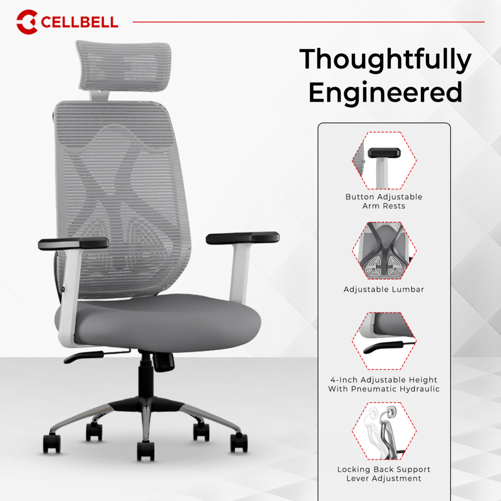 CELLBELL C190 Berlin Ergonomic Mesh Executive  Office & Home Chair (Copy) Cellbell