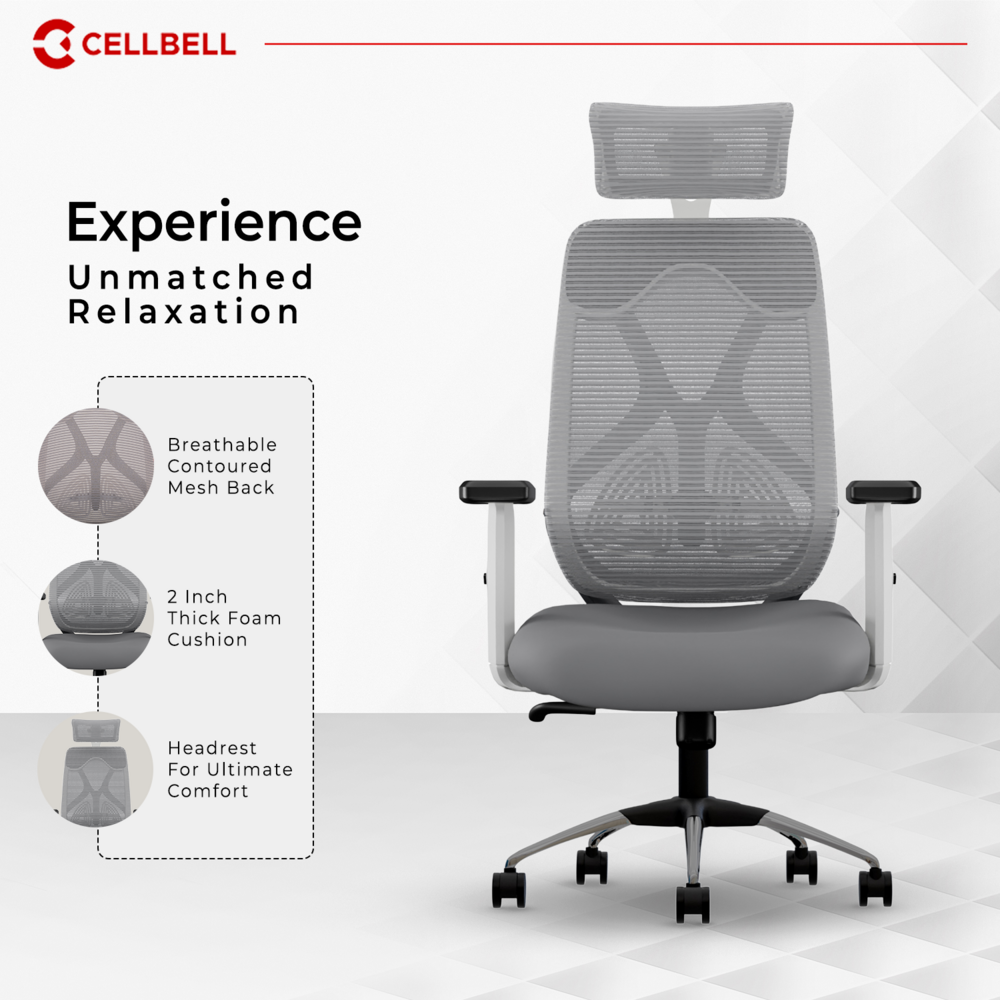 CELLBELL C190 Berlin Ergonomic Mesh Executive  Office & Home Chair (Copy) Cellbell