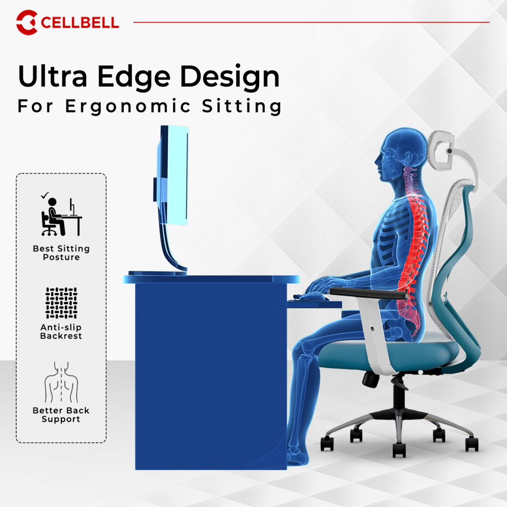 CELLBELL C190 Berlin Ergonomic Mesh Executive  Office & Home Chair (Copy) Cellbell