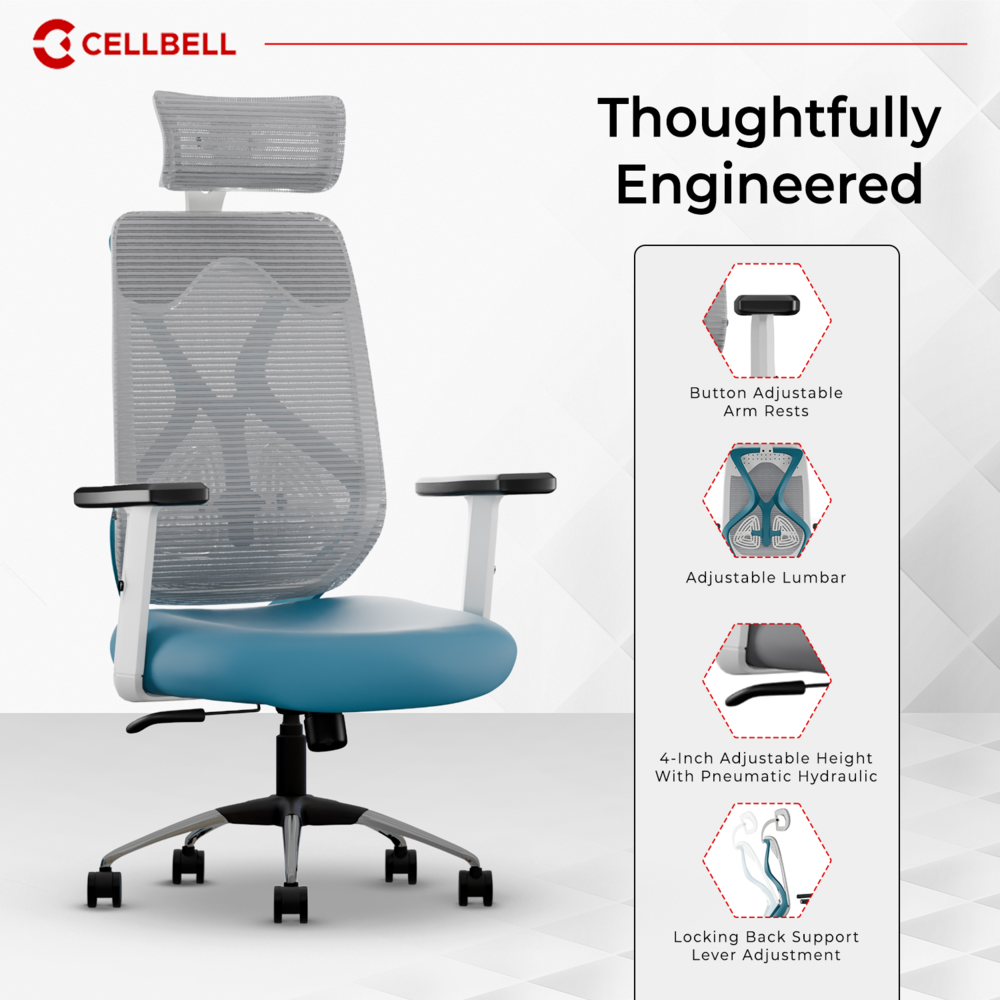 CELLBELL C190 Berlin Ergonomic Mesh Executive  Office & Home Chair (Copy) Cellbell