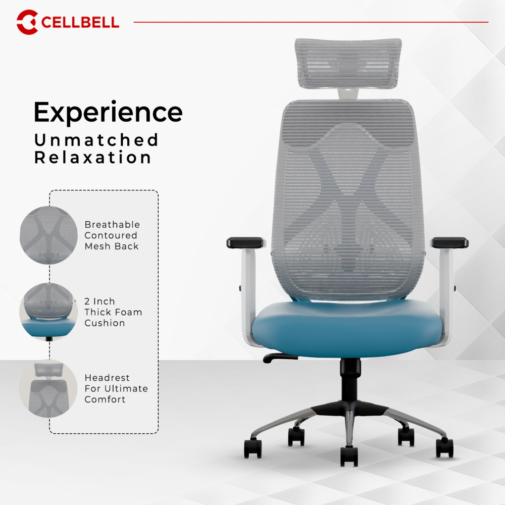CELLBELL C190 Berlin Ergonomic Mesh Executive  Office & Home Chair (Copy) Cellbell
