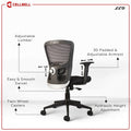 Leo C110 (JAZZ) Mesh Executive Mid Back Office Chair Cellbell