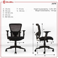 Leo C110 (JAZZ) Mesh Executive Mid Back Office Chair Cellbell