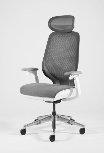 Avatar Premium Luxury High Back Chair (White Grey)