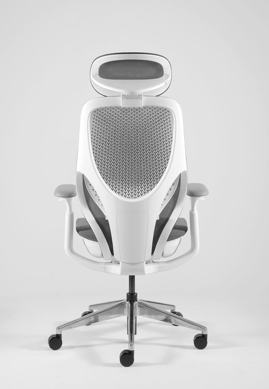Avatar Premium Luxury High Back Chair (White Grey)