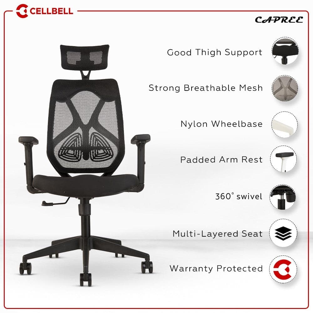 Capree C190 Mesh Office Executive Chair CellBell