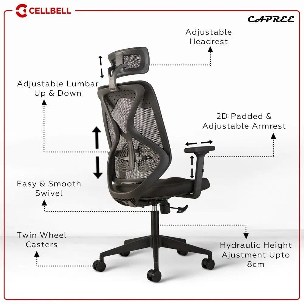 Capree C190 Mesh Office Executive Chair CellBell