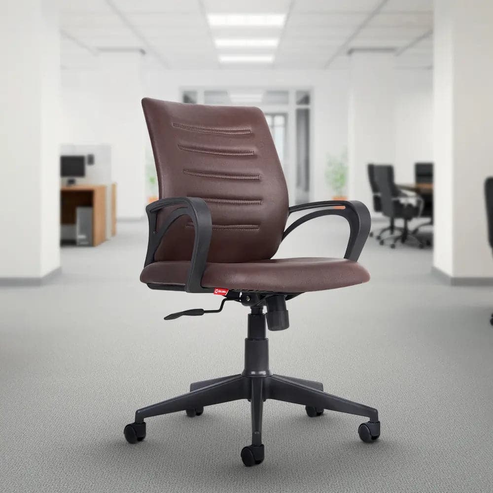 Desire C104 Mid-Back Leatherette Office Chair CellBell