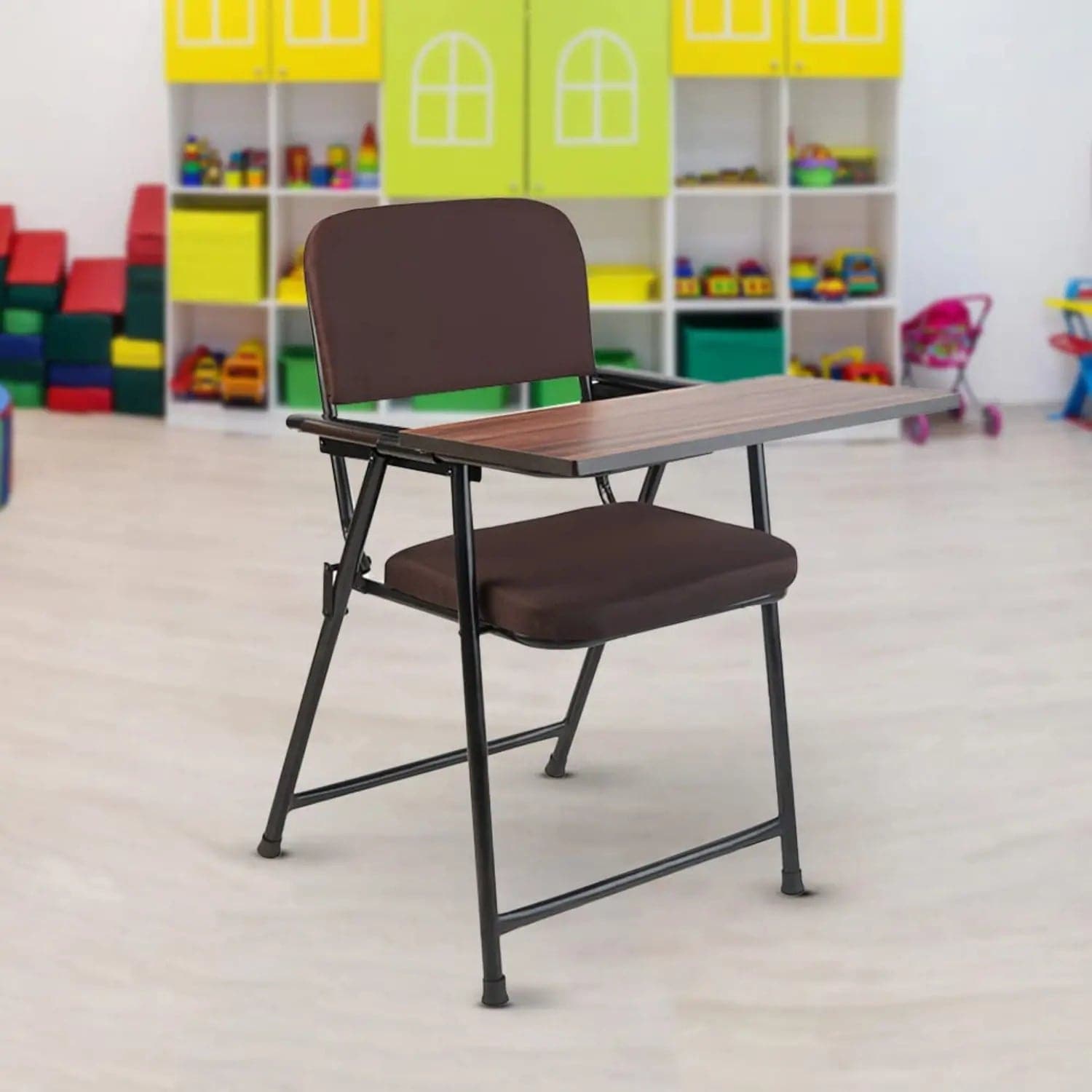 Laika C62 Folding Study Chair with Cushion and Writing Pad CellBell