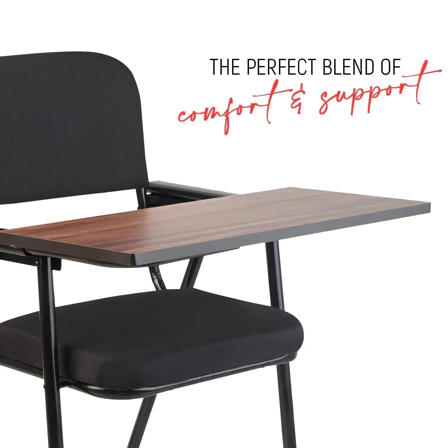 Laika C62 Folding Study Chair with Cushion and Writing Pad CellBell