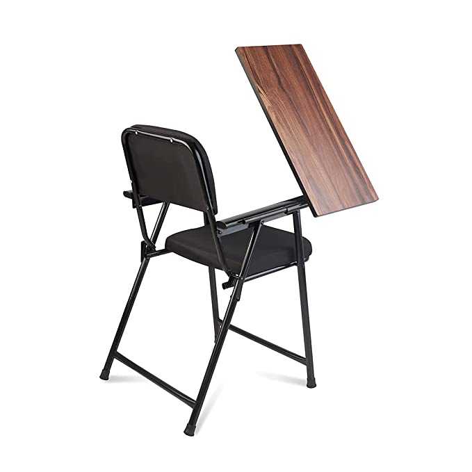 Laika C62 Folding Study Chair with Cushion and Writing Pad CellBell