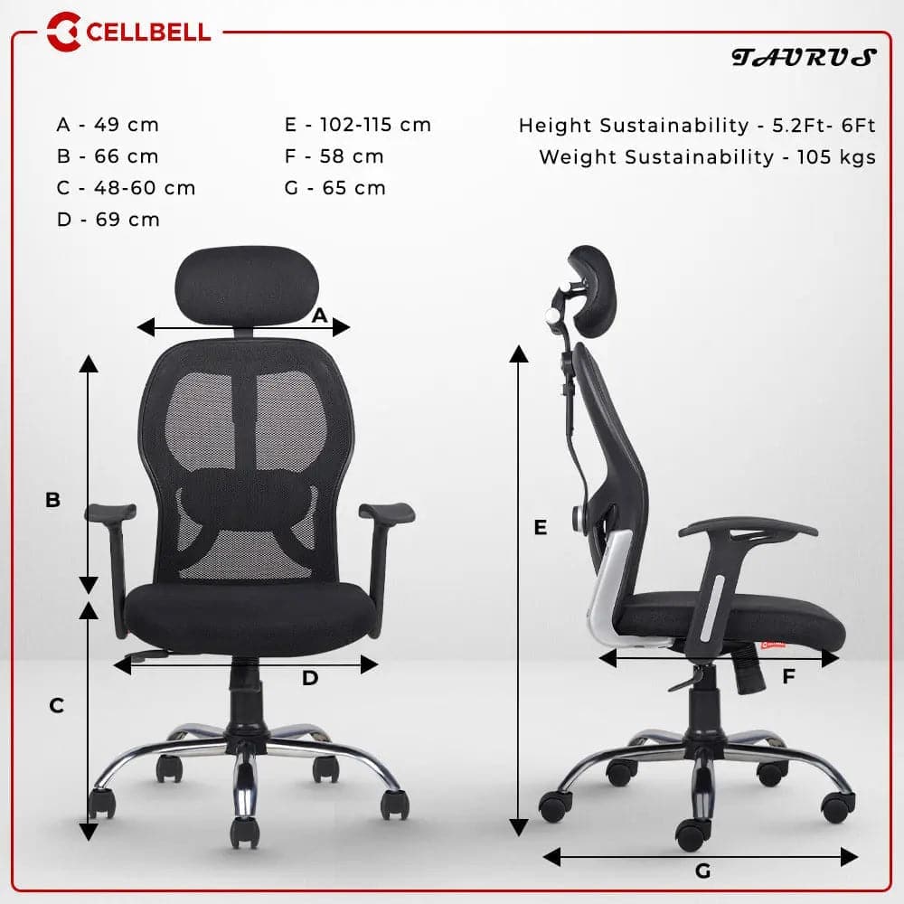 Taurus C100 Lite Executive Office Chair Cellbell