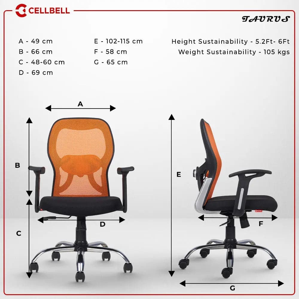 Taurus C100 Lite Executive Office Chair Cellbell