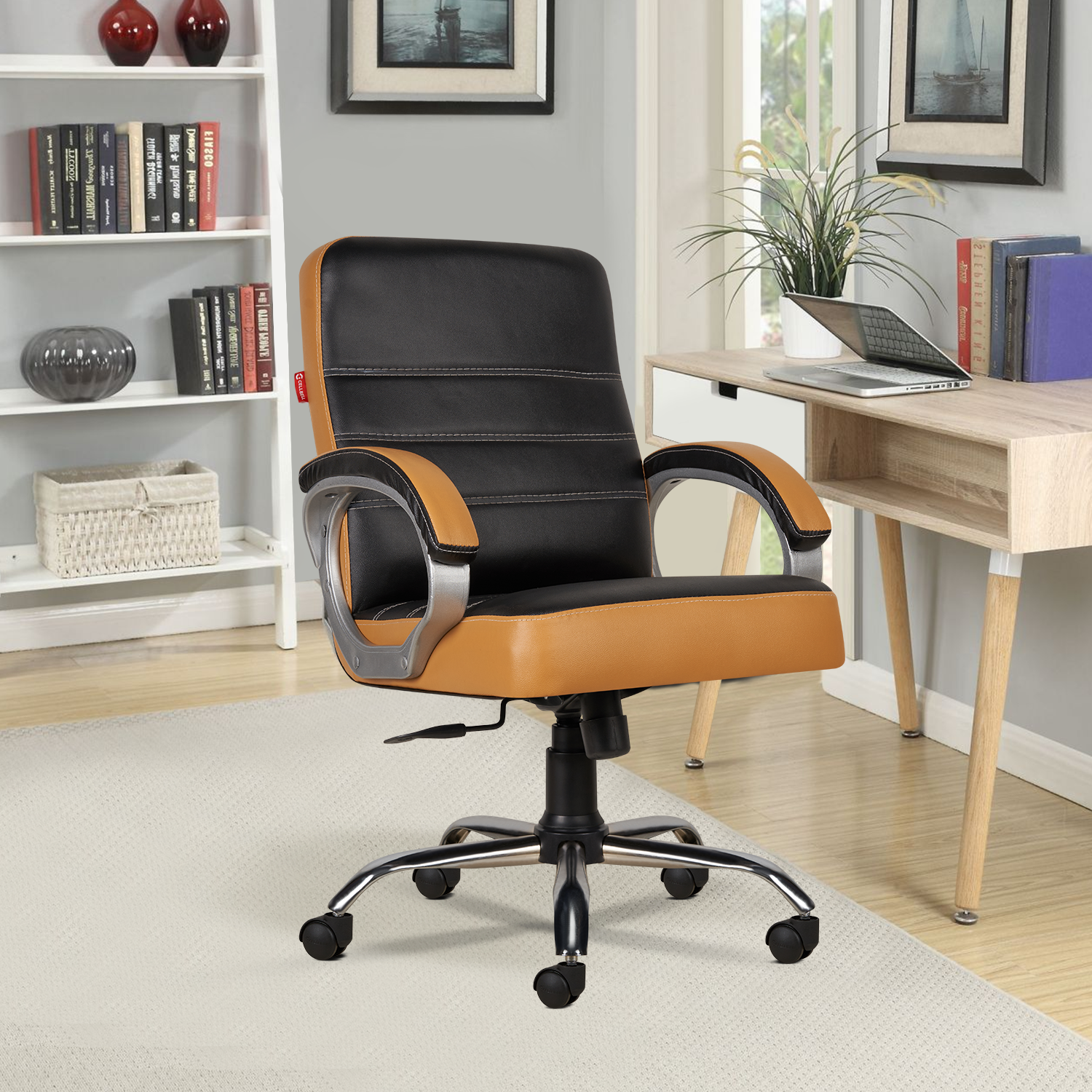 CELLBELL C99 Apex Leatherette Mid-Back Boss Chair Cellbell