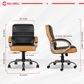 CELLBELL C99 Apex Leatherette Mid-Back Boss Chair Cellbell