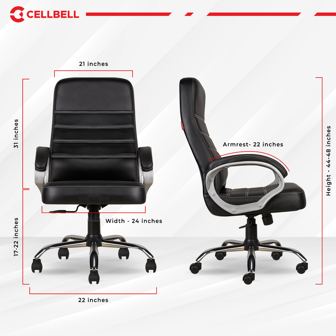 CELLBELL C99 Apex High Back Leatherette Boss Chair