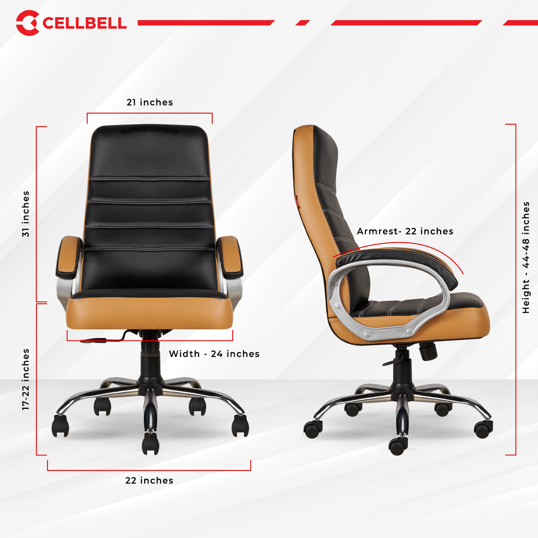 CELLBELL C99 Apex High Back Leatherette Boss Chair