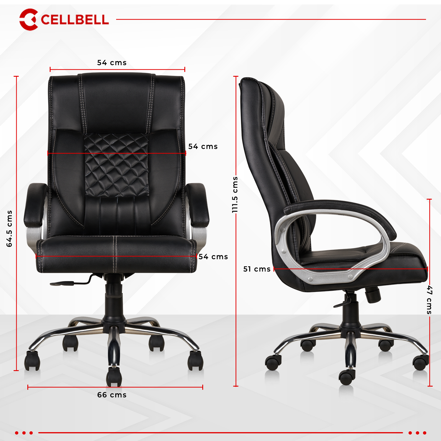 Cellbell Vega Ergonomic High Back Boss Chair CellBell