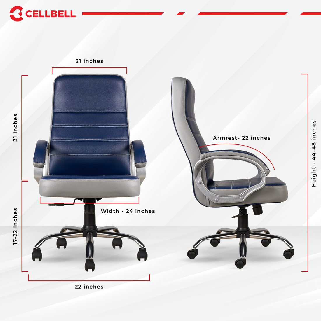 CELLBELL C99 Apex High Back Leatherette Boss Chair