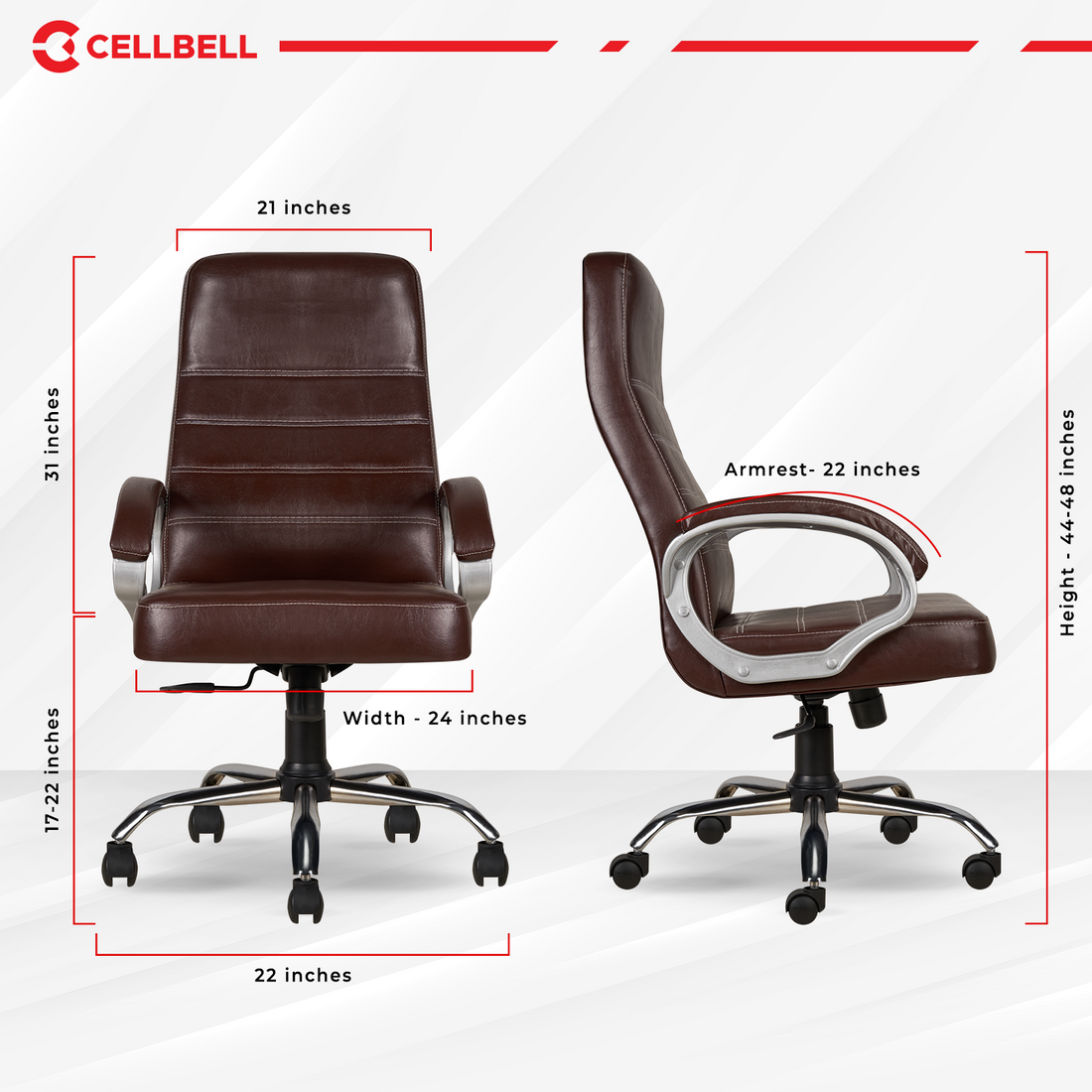 CELLBELL C99 Apex High Back Leatherette Boss Chair