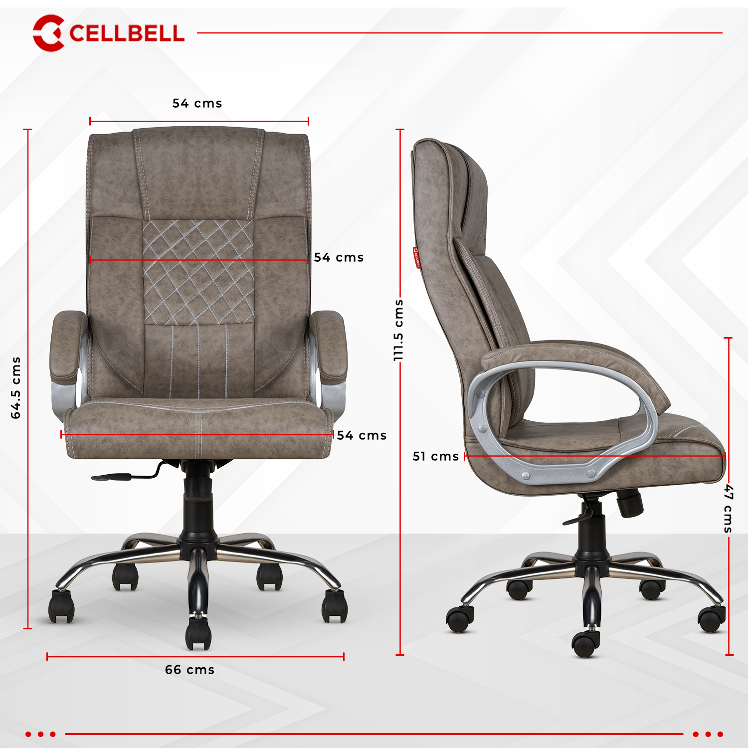 Cellbell Vega Ergonomic High Back Boss Chair CellBell