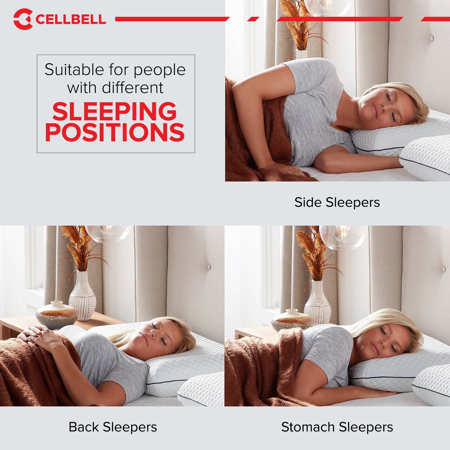 Cellbell Memory Foam Pillow CellBell