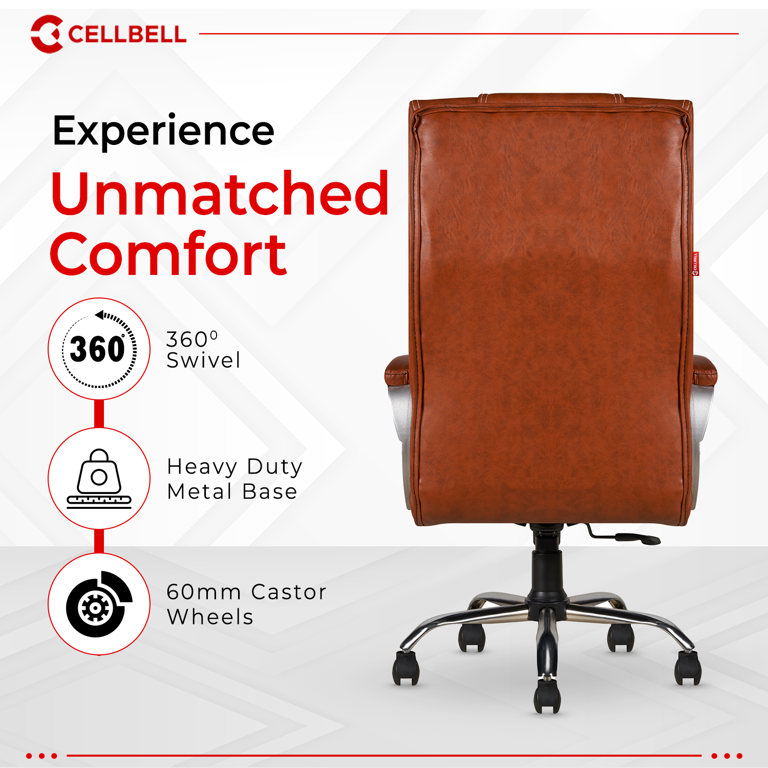 Cellbell Vega Ergonomic High Back Boss Chair CellBell