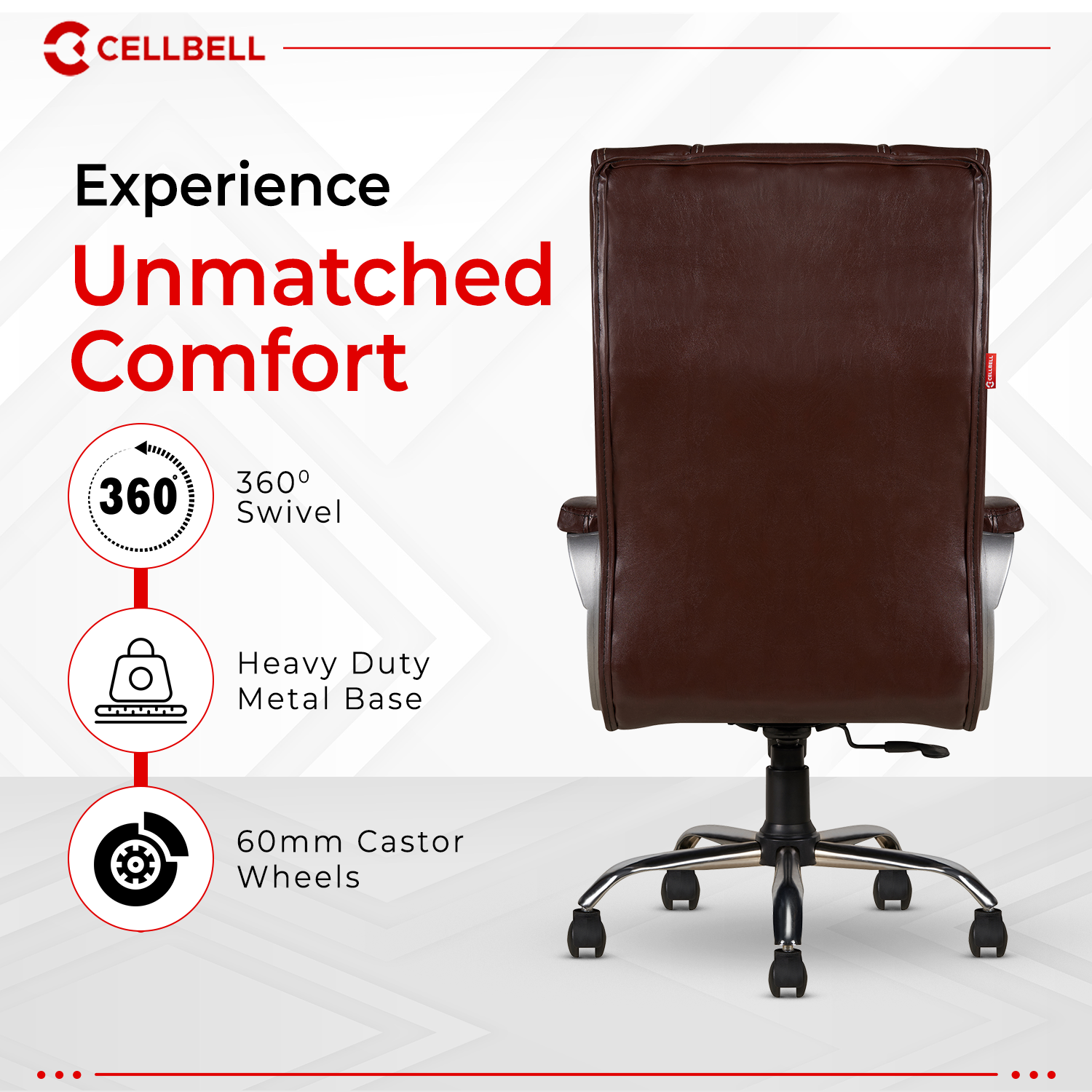 Cellbell Vega Ergonomic High Back Boss Chair CellBell