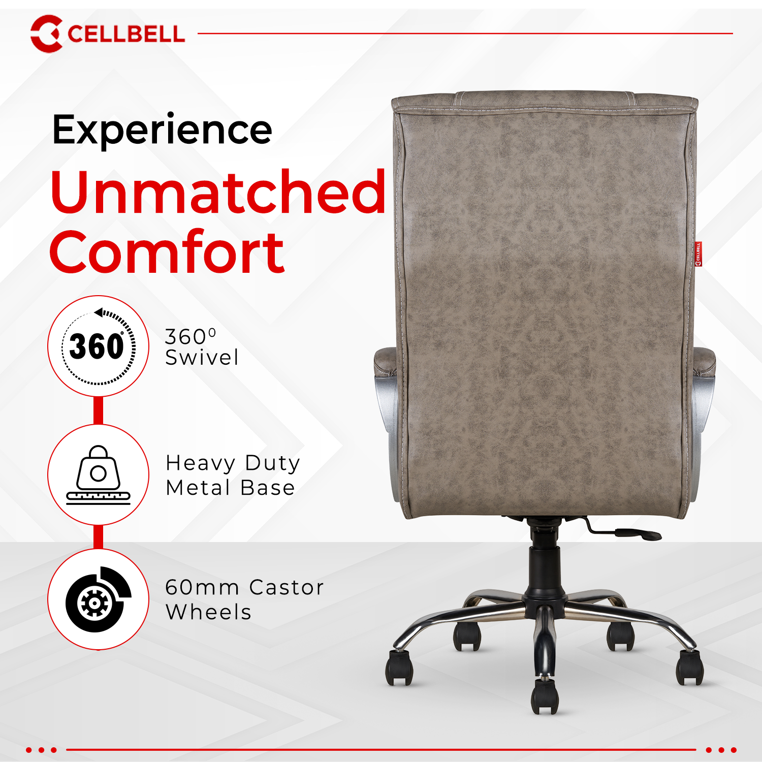 Cellbell Vega Ergonomic High Back Boss Chair CellBell