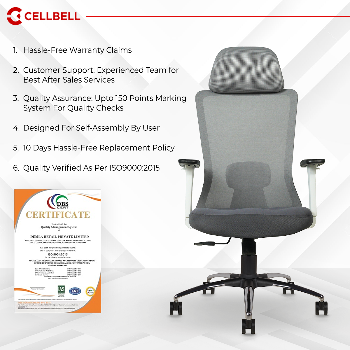 EgroGlide Executive High Back Office Chair