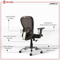 Aries C160 Mesh Mid back Office Chair [BLACK] Cellbell