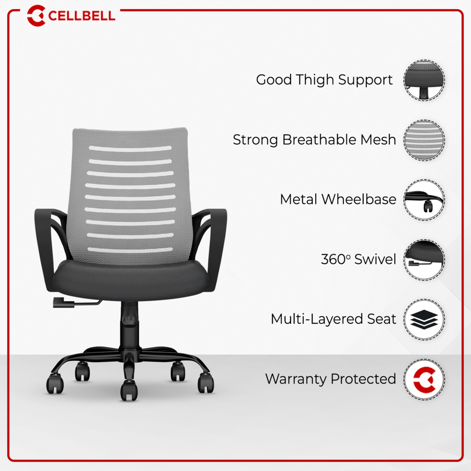 Cellbell Premium Office Chairs Collection | Ergonomic & Stylish | Cellbell