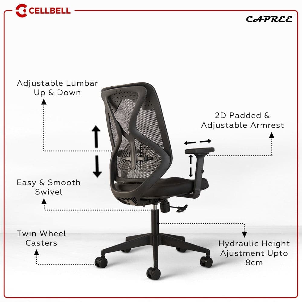 Capree C190 Mesh Office Executive Chair CellBell