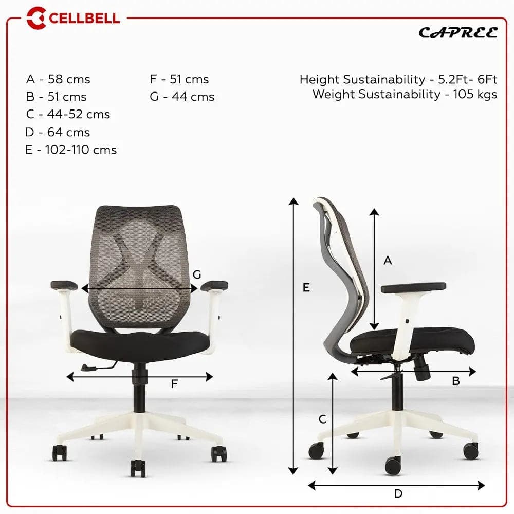 Capree C190 Mesh Office Executive Chair CellBell