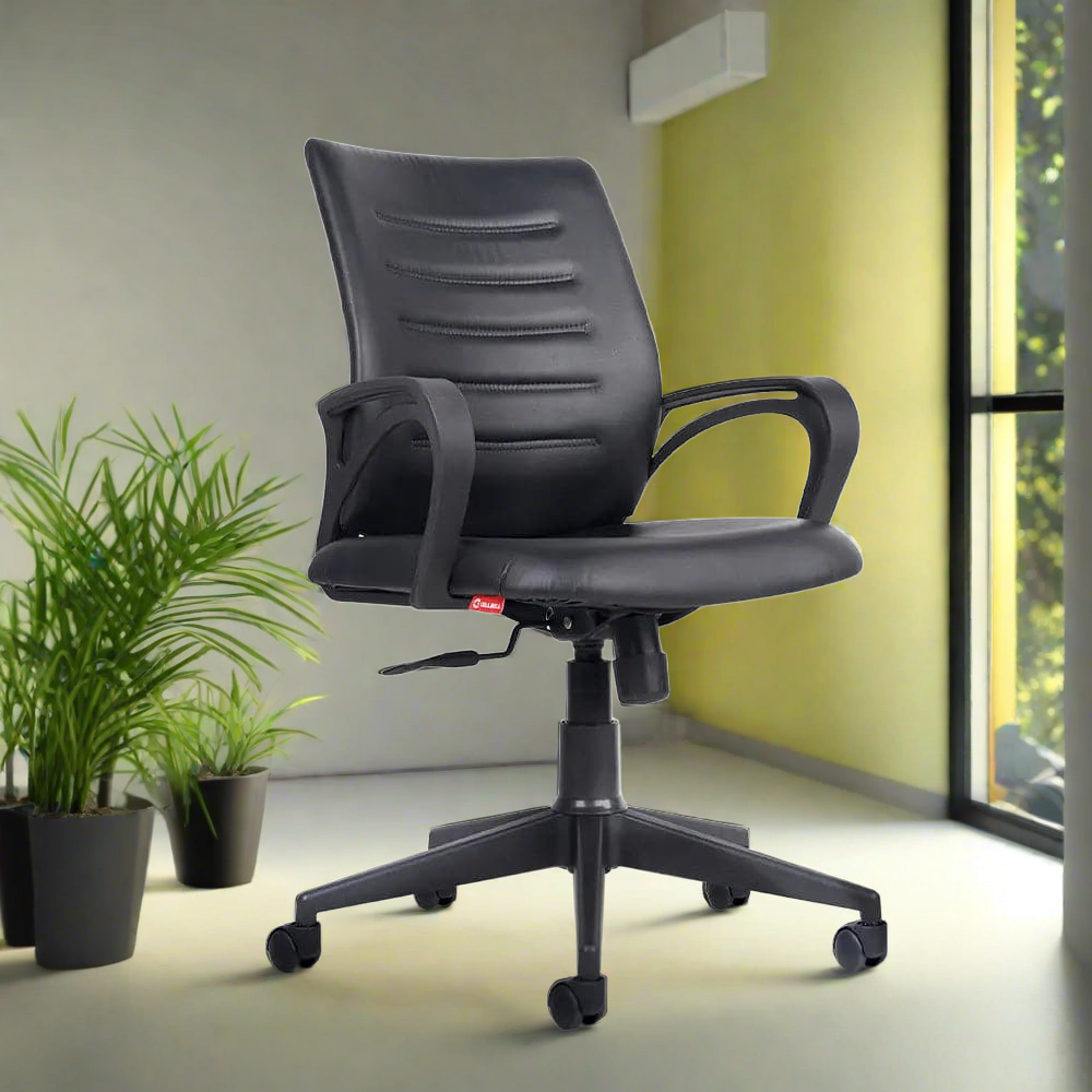 Desire C104 Mid-Back Leatherette Office Chair CellBell