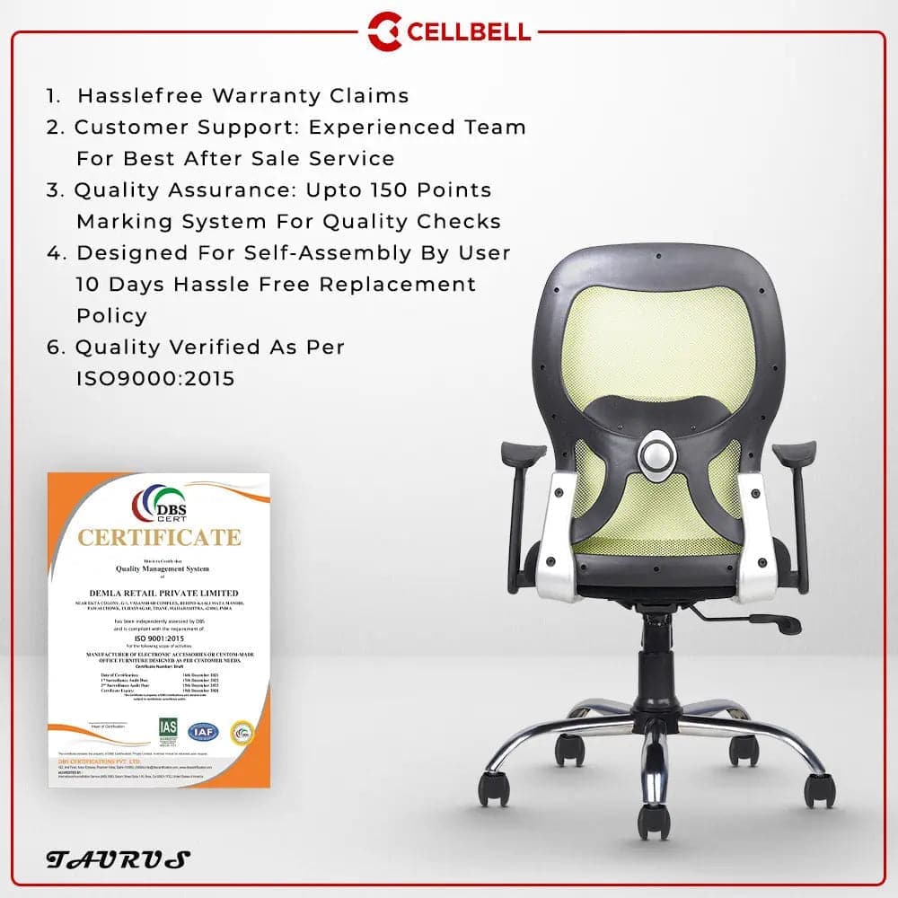 Taurus C100 Lite Executive Mid Back Office Chair Cellbell