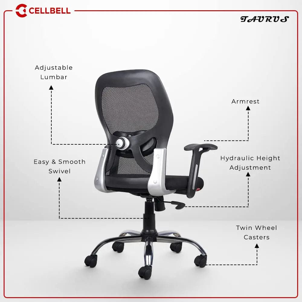 Taurus C100 Lite Executive Mid Back Office Chair Cellbell