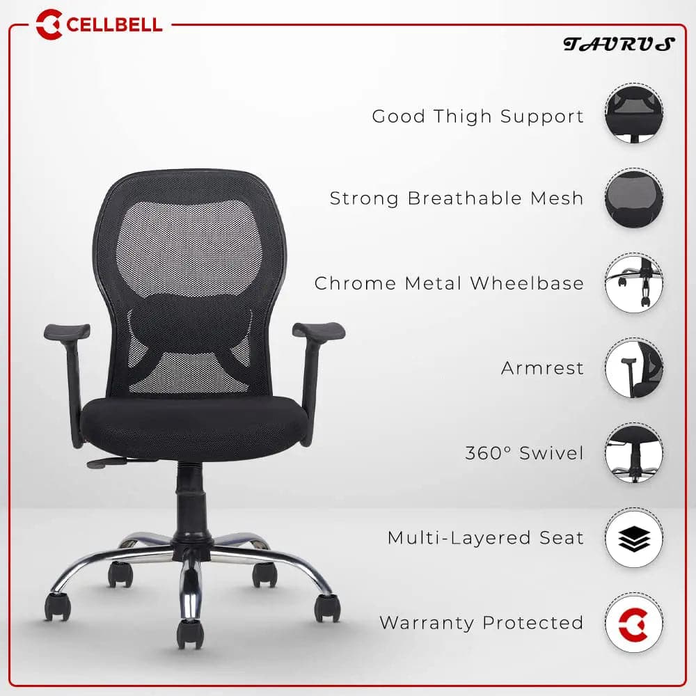 Taurus C100 Lite Executive Mid Back Office Chair Cellbell