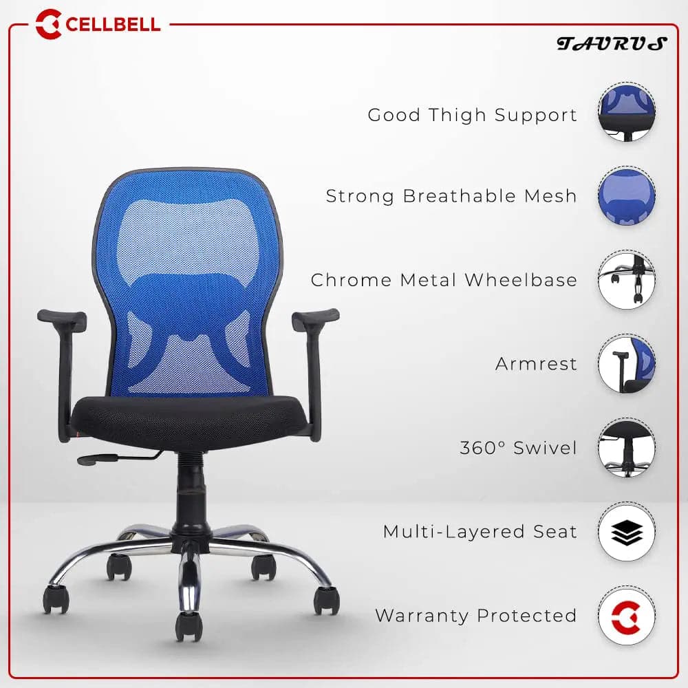 Taurus C100 Lite Executive Mid Back Office Chair Cellbell