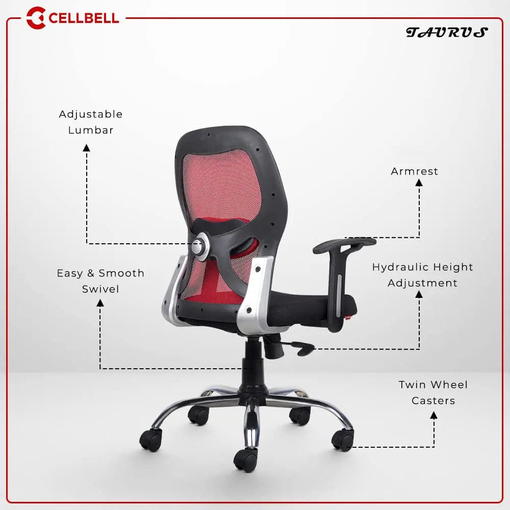 Taurus C100 Lite Executive Mid Back Office Chair Cellbell