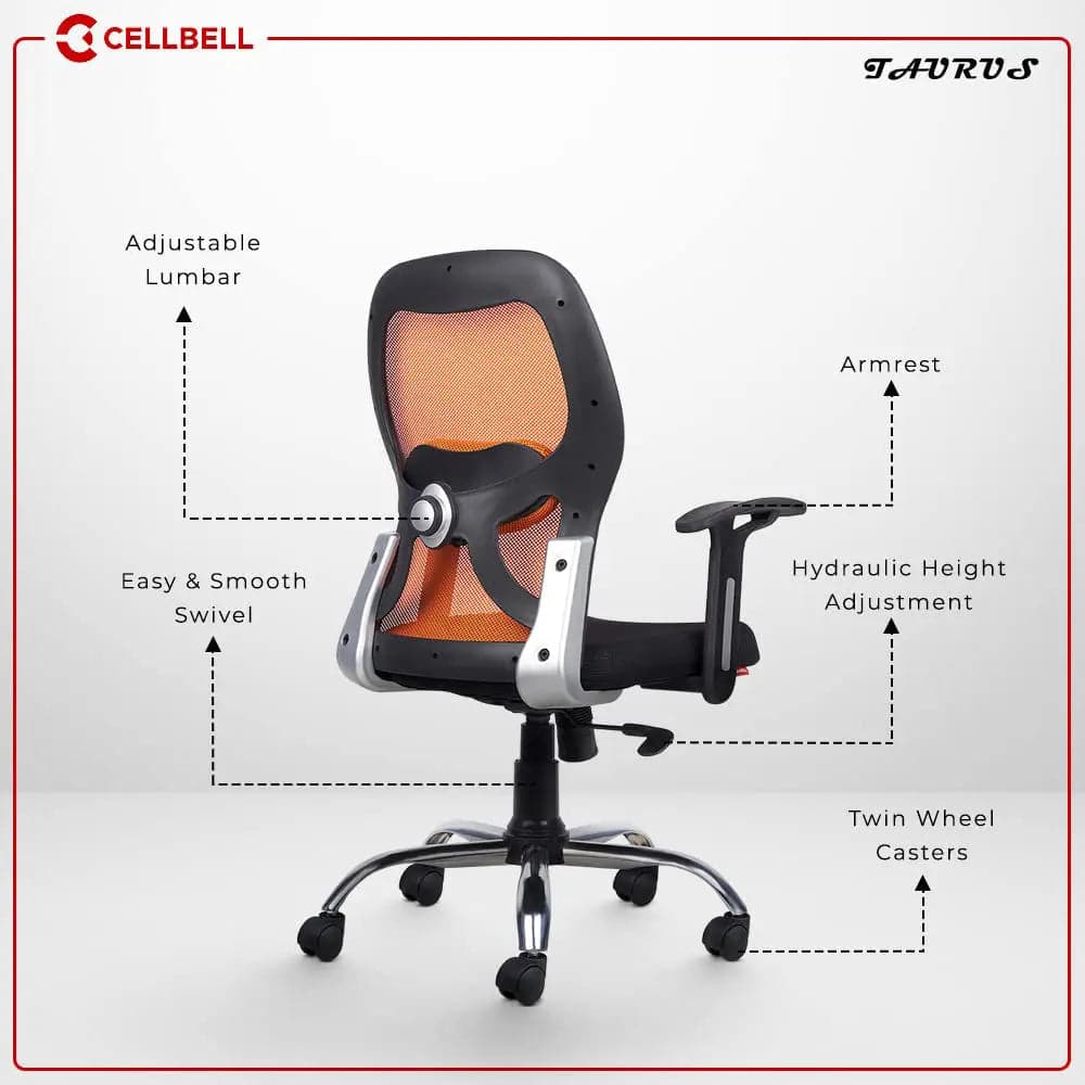 Taurus C100 Lite Executive Mid Back Office Chair Cellbell